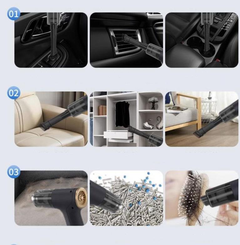 Aspirator auto portabil – vacuum cleaner large suction small handheld - i - vory|Urban|