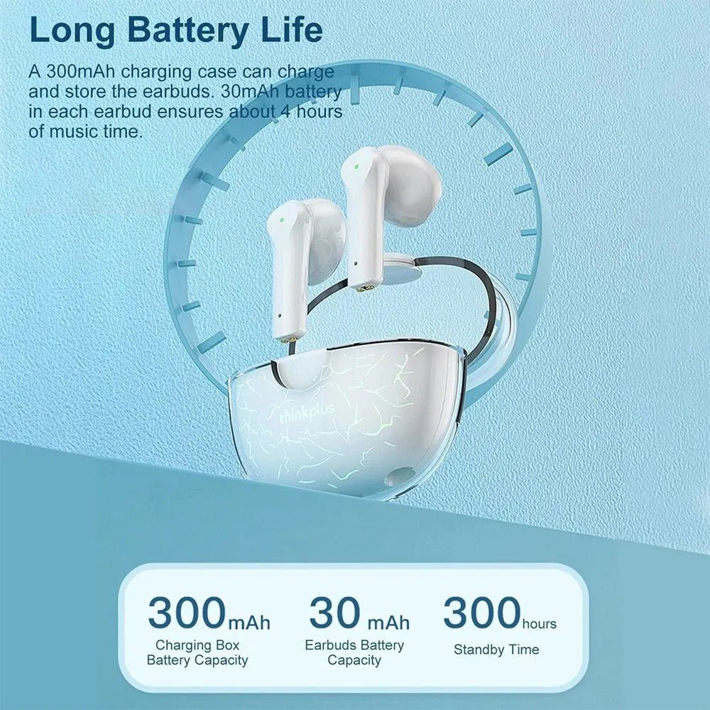 Căști wireless de gaming – Light - emitting Version ThinkPlus Bluetooth Earphone Binaural - i - vory|Urban|