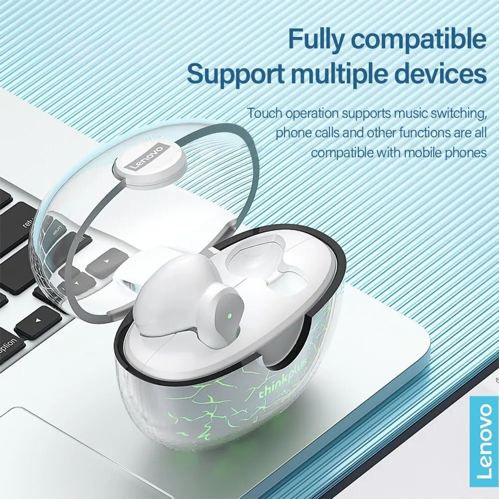 Căști wireless de gaming – Light - emitting Version ThinkPlus Bluetooth Earphone Binaural - i - vory|Urban|