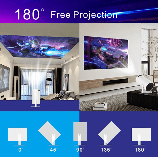 Proiector video portabil – HY300Pro Projector Home 4K LCD Ultra - i - vory|Urban|