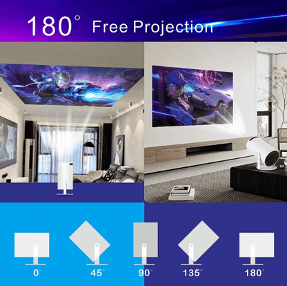 Proiector video portabil – HY300Pro Projector Home 4K LCD Ultra - i - vory|Urban|